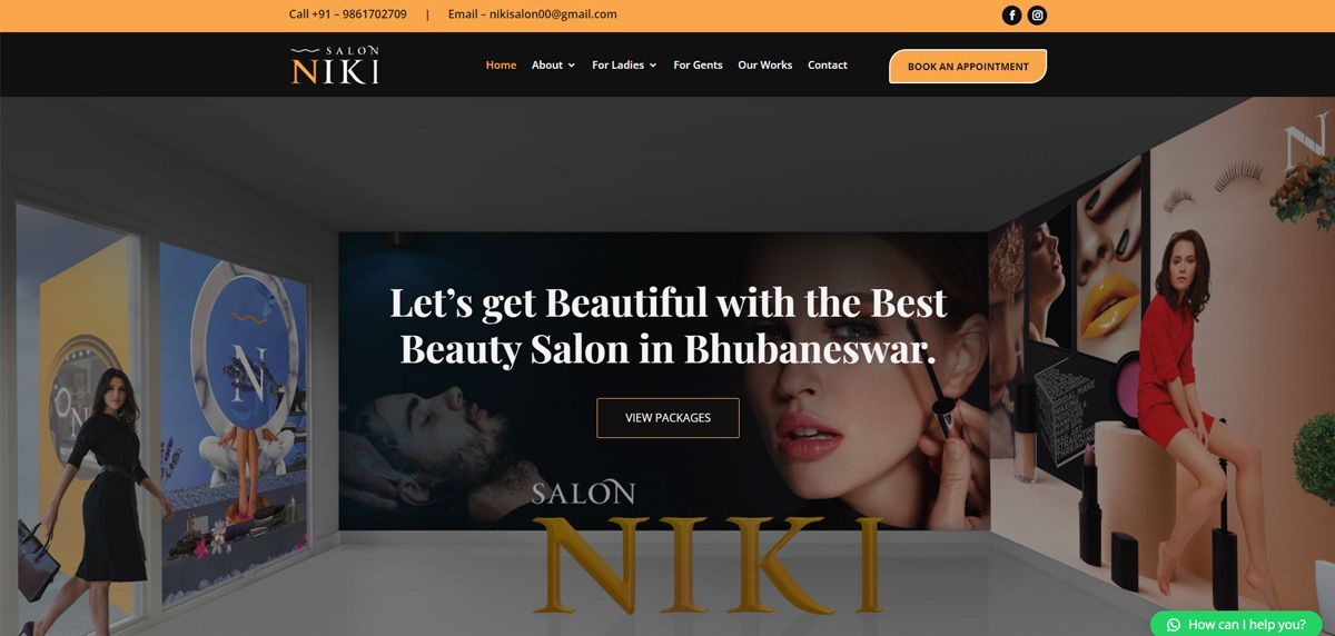 niki salon website